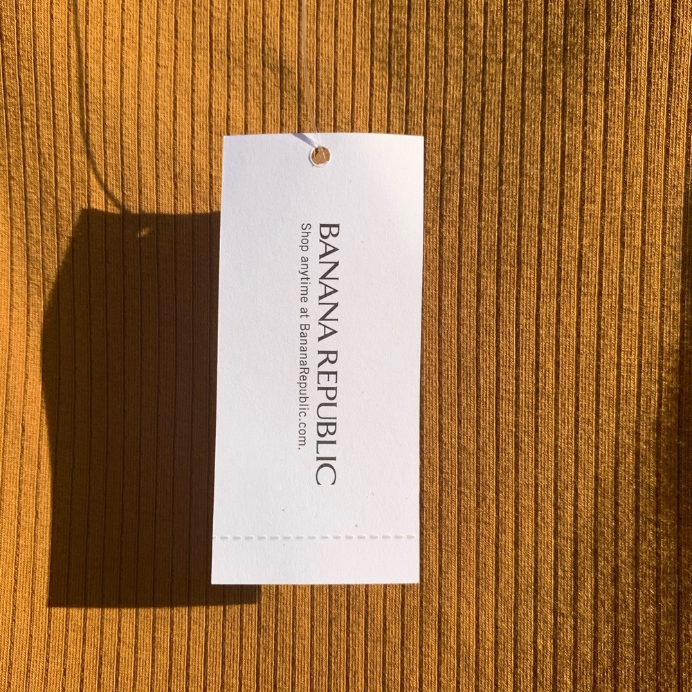 NWT Banana Republic Gold Mustard Bodysuit XL - Picture 6 of 6